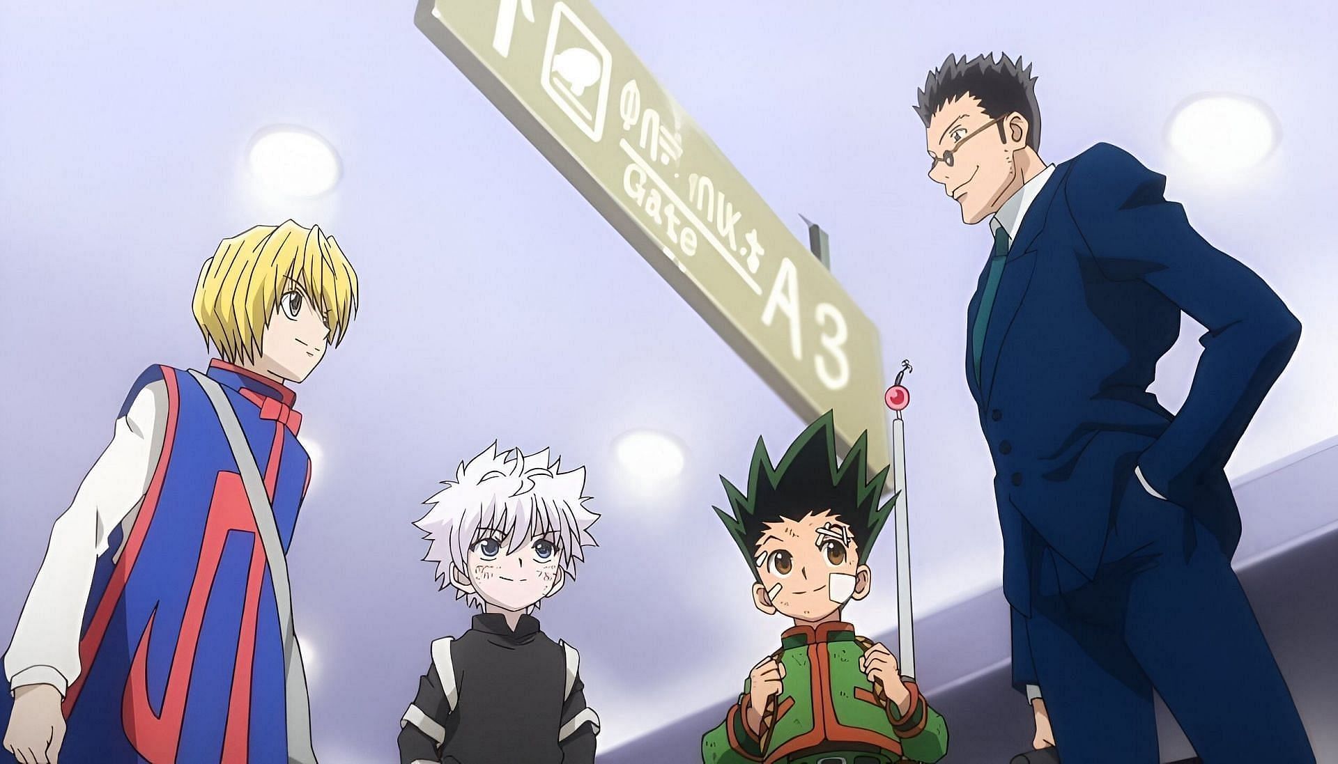 Kurapika, Killua, Gon, and Leorio as seen in Hunter x Hunter (Image via Madhouse)